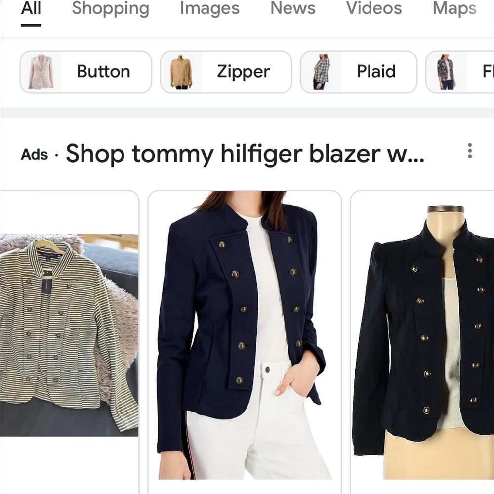 tommy hilfiger blazer women's j8je0102 tjjok0424 military band jacket